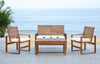 Safavieh Ozark 4 Pc Outdoor Living Set Natural Furniture 