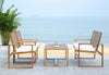 Safavieh Ozark 4 Pc Outdoor Living Set Natural Furniture 