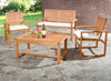 Safavieh Ozark 4 Pc Outdoor Living Set Natural Furniture 