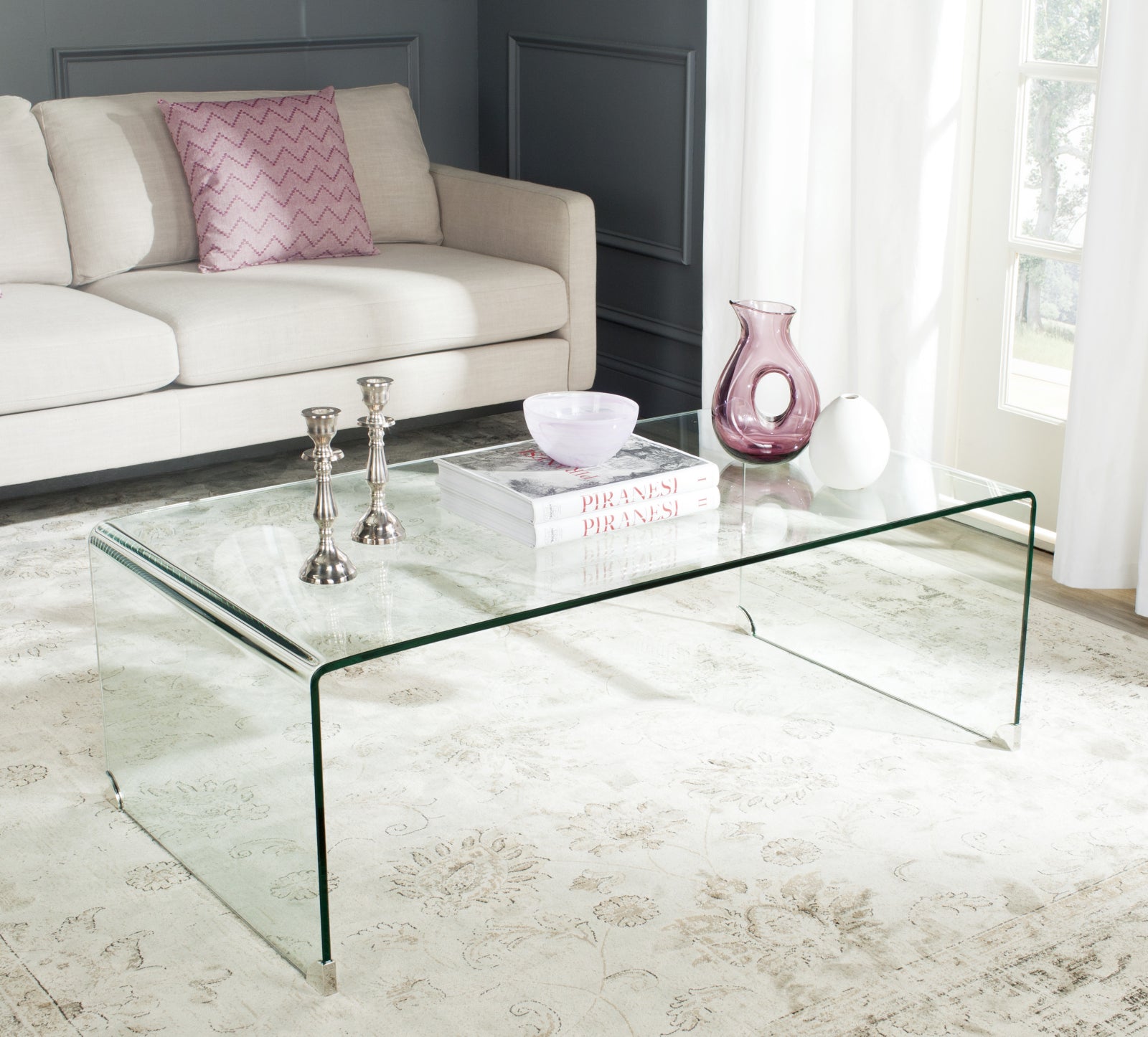 Safavieh Willow Coffee Table Clear – Incredible Rugs and Decor