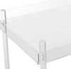 Safavieh Healy Acrylic Kitchen Cart Clear Furniture 