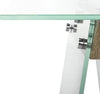 Safavieh Modern Glass Loft Console Table Grey and Clear Furniture 
