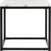 Safavieh Baize End Table White and Grey Furniture main image