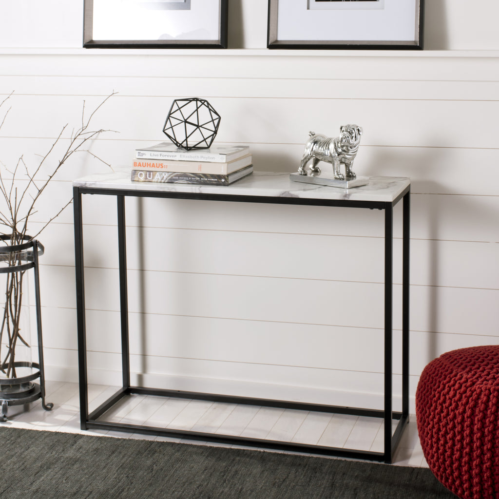 Safavieh Baize Console Table White and Grey  Feature