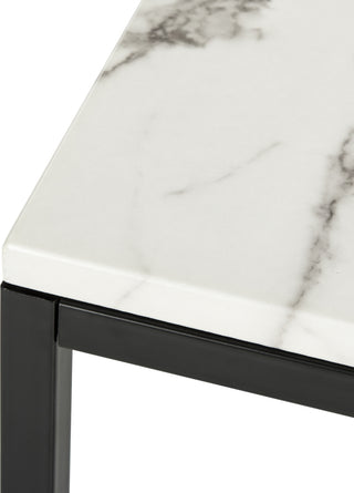 Safavieh Baize Console Table White and Grey Furniture 