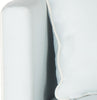 Safavieh Sarah Tufted Settee With Pillows Powder Blue and White Espresso Furniture 