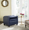 Safavieh Holden Recliner Chair Navy and Black Furniture 