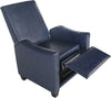 Safavieh Holden Recliner Chair Navy and Black Furniture 
