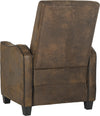 Safavieh Holden Vintage Recliner Chair Brown and Black Furniture 