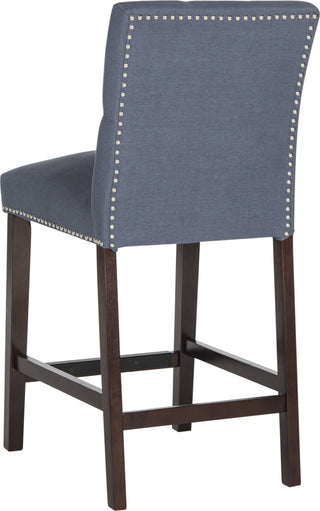 Safavieh Norah Counter Stool Navy and Espresso Furniture 