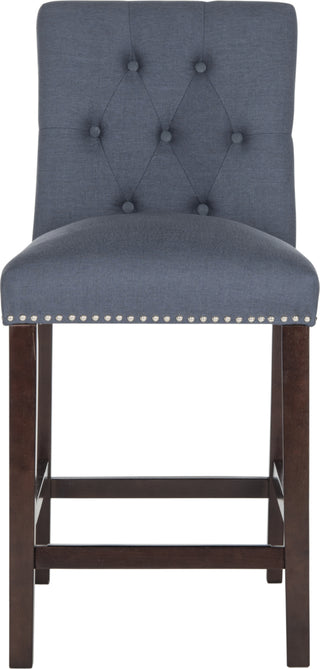 Safavieh Norah Counter Stool Navy and Espresso Furniture main image