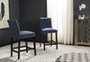 Safavieh Norah Counter Stool Navy and Espresso  Feature