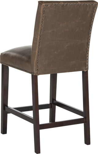 Safavieh Norah Counter Stool Brown and Espresso Furniture 