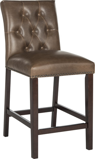 Safavieh Norah Counter Stool Brown and Espresso Furniture 