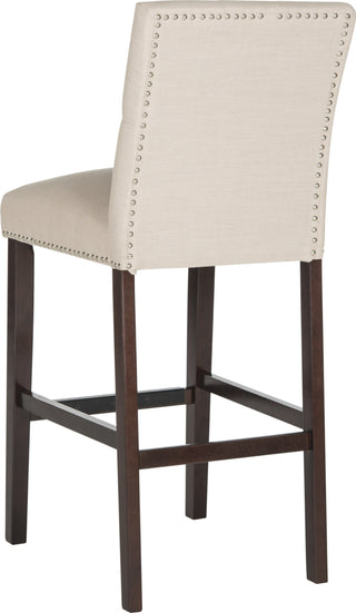 Safavieh Norah Bar Stool Beige and Espresso Furniture 