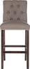 Safavieh Norah Bar Stool Dark Taupe and Espresso Furniture main image