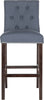 Safavieh Norah Bar Stool Navy and Espresso Furniture main image