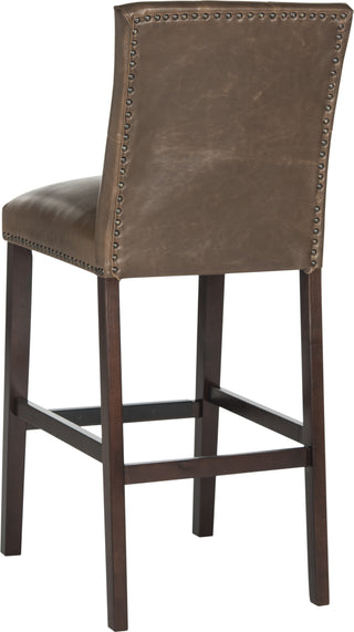 Safavieh Norah Bar Stool Brown and Espresso Furniture 