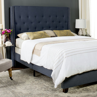 Safavieh Winslet Bed Navy Bedding 