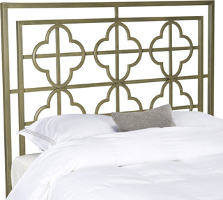 Safavieh Lucinda French Silver Metal Headboard Bedding main image