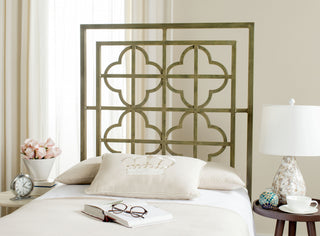 Safavieh Lucinda French Silver Metal Headboard Furniture  Feature