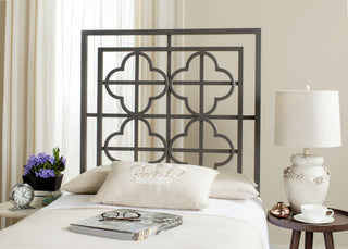 Safavieh Lucinda Gunmetal Headboard Bedding 