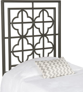 Safavieh Lucinda Gunmetal Headboard Bedding 