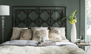 Safavieh Silva Metal Headboard Gunmetal Furniture  Feature