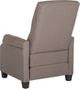 Safavieh Hamilton Recliner Chair Dark Taupe and Black Furniture 
