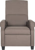 Safavieh Hamilton Recliner Chair Dark Taupe and Black Furniture main image