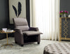 Safavieh Hamilton Recliner Chair Dark Taupe and Black Furniture 