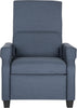 Safavieh Hamilton Recliner Chair Navy and Black Furniture main image