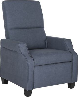 Safavieh Hamilton Recliner Chair Navy and Black Furniture 