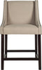 Safavieh Dylan Counter Stool Beige and Espresso Furniture main image