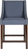 Safavieh Dylan Counter Stool Navy and Espresso Furniture main image