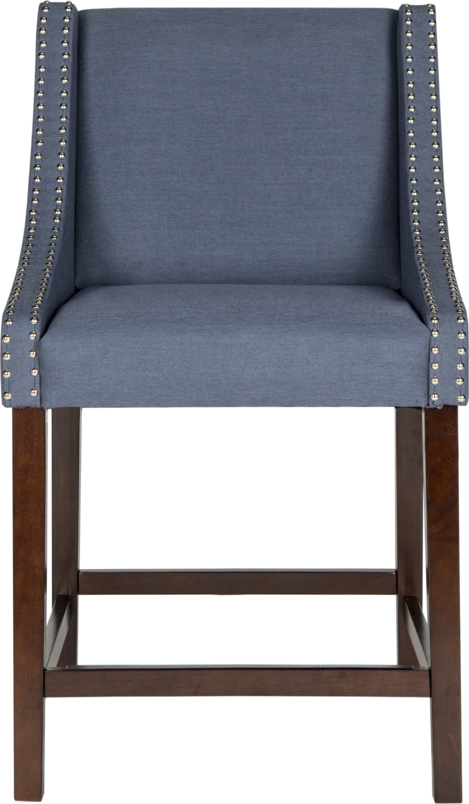 Safavieh Dylan Counter Stool Navy and Espresso Furniture main image