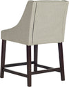Safavieh Dylan Counter Stool Light Grey and Espresso Furniture 