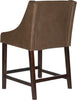 Safavieh Dylan Counter Stool Brown and Espresso Furniture 