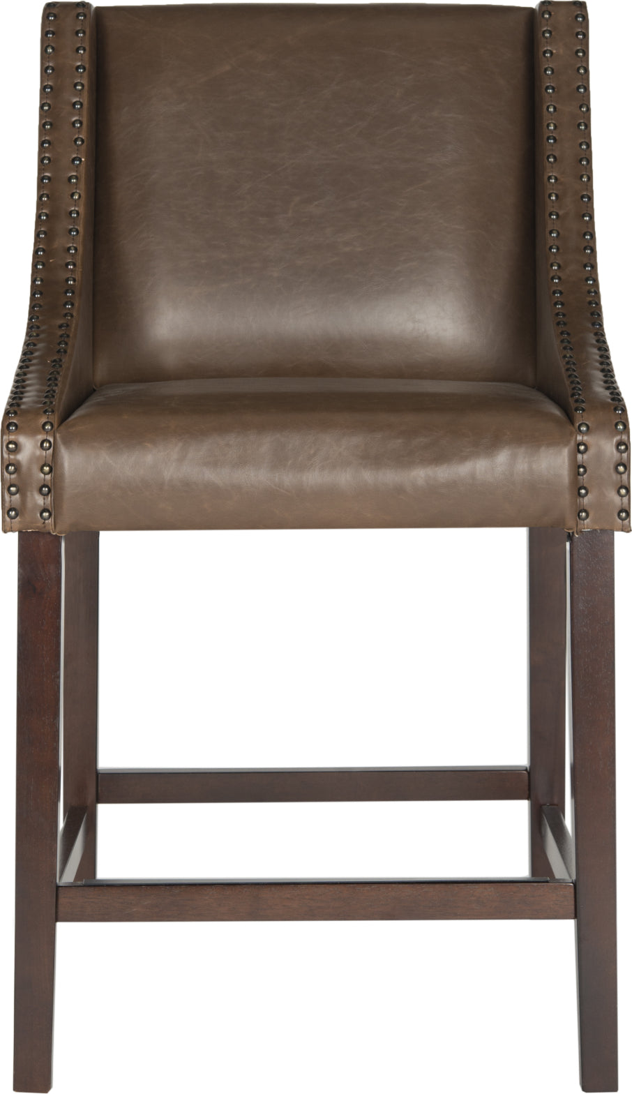 Safavieh Dylan Counter Stool Brown and Espresso Furniture main image