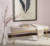 Safavieh Marcella Bench Beige and Gold Furniture  Feature