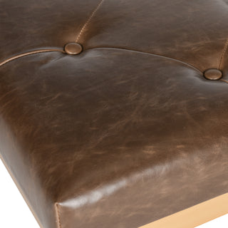 Safavieh Marcella Bench Brown and Gold Furniture 