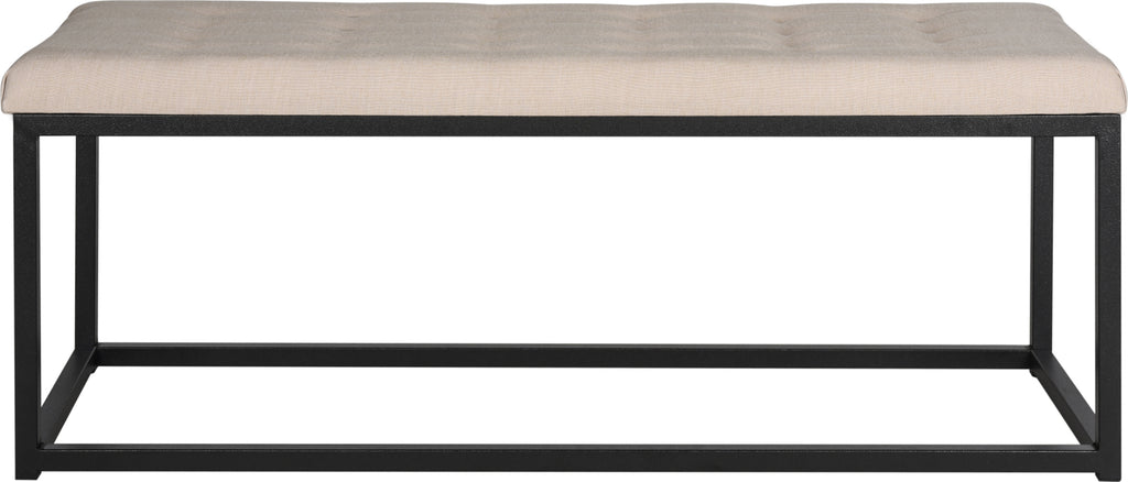 Safavieh Reynlds Bench Beige and Black Furniture main image