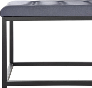 Safavieh Reynlds Bench Navy and Black Furniture 