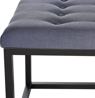 Safavieh Reynlds Bench Navy and Black Furniture 