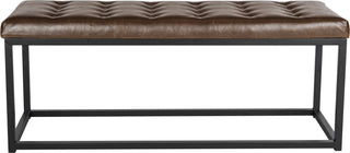 Safavieh Reynlds Bench Brown and Black Furniture main image