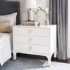 Safavieh Lorna 3 Drawer Contemporary Night Stand White  Feature