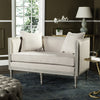 Safavieh Leandra Rustic French Country Settee Beige and Grey Furniture  Feature