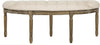 Safavieh Abilene Tufted Rustic Semi Circle Bench Beige and Oak Furniture main image