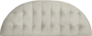 Safavieh Abilene Tufted Rustic Semi Circle Bench Grey and Oak 