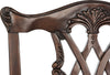 Safavieh Whitfield 20''H Mohagany Chippendale Side Chair Gold and Mahogany Furniture 